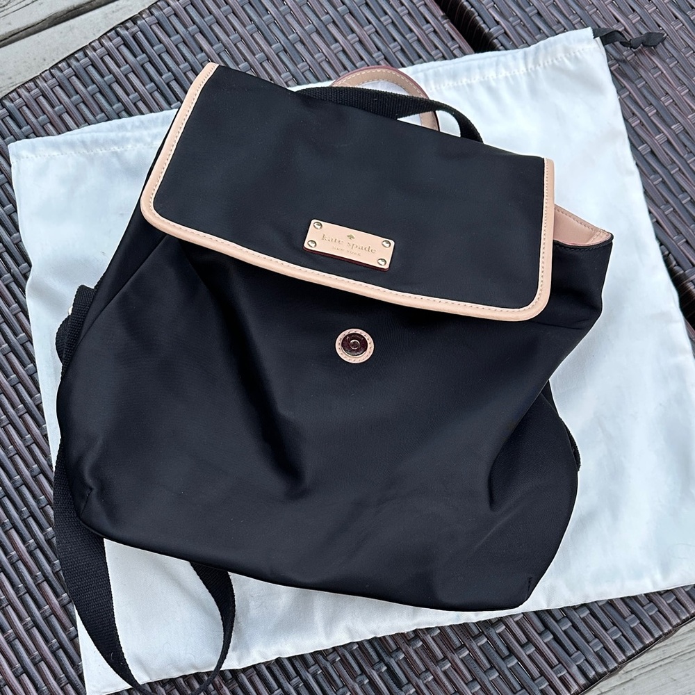 Kate Spade Black Backpack